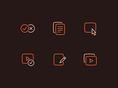 LMS icons edit fantasy file icons illustration media minimal new outline system