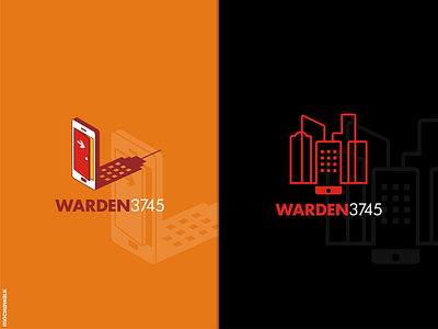 Warden3745 Logo building city logo logodesign logomark mobile