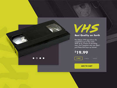 #012 E-Commerce Shop 012 80s daily dailyui ecommerce layout neon retro shop ui vhs website