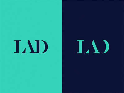 monogram LAD icon illustration logo symbol