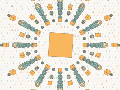Day 15 | Please the cube animation codeart daily everyday generative loop minimal processing