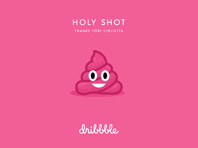 Hello, Dribbble! emoji first shot illustration photoshop