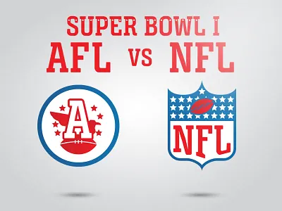 AFL vs NFL afc afl bowl football logo nfc nfl sports super