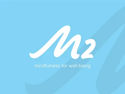 M2 Custom Logo branding hand lettering identity lettering logo script vector yoga