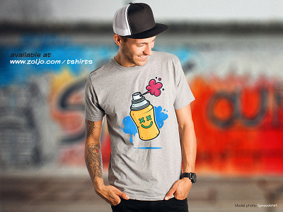 Graffiti clothing design graffiti illustration shirt spray spray can t shirt