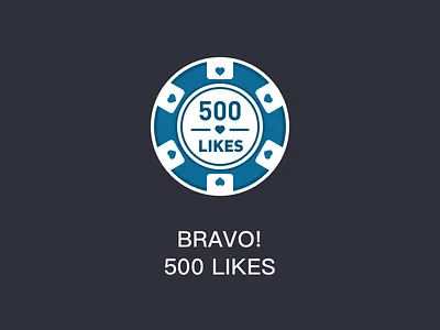 BRAVO! 500 LIKES medals runtopia