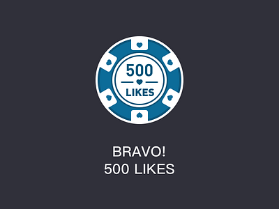 BRAVO! 500 LIKES medals runtopia