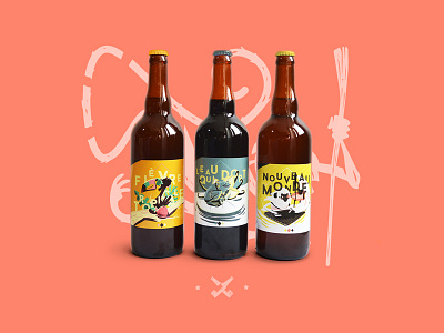 Vieux Singe branding craftbeer illustration packaging