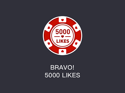 BRAVO! 5000 LIKES medals runtopia