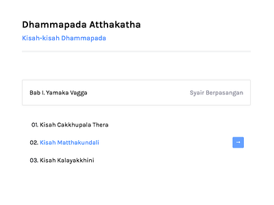 Dhammapada Atthakatha - Article List article beautiful buddha buddhist design dhamma indonesia jekyl ui ux white