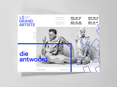 Le Grand Artiste branding design digital identity logo logotype poster stationery