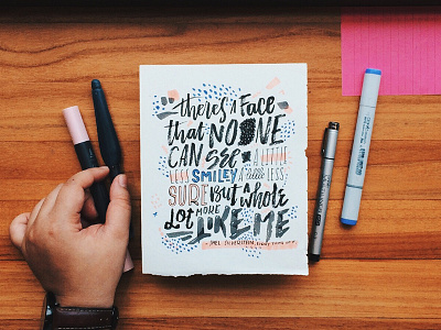 Letters Doodling. brush copic handlettering ink lettering manual marker poem script shel silverstein type typography