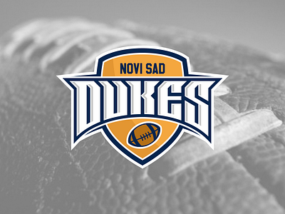 Dukes Novi Sad design football logo sport
