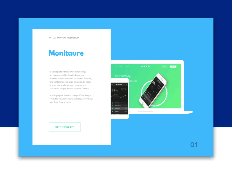 My Portfolio design guillaume job monitaure motion parra portfolio responsive ui ux webdesign