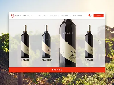 Two Hands Wines Website design digital info navigation products shop ui ux web wine