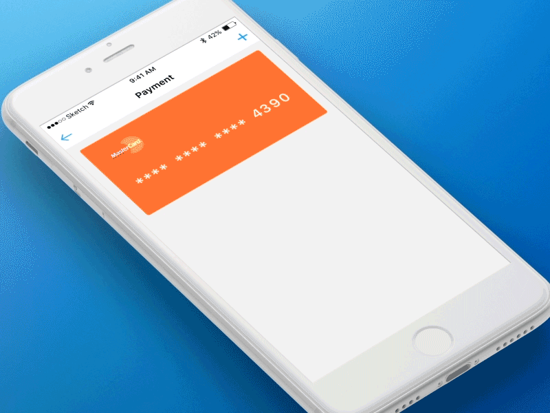 Adding Credit Card Credentials / Information animation card credit ios mastercard visa