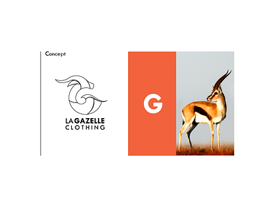 La Gazelle Clothing Logo arabic brand branding clothing design egypt gazelle gift icon logo typeface