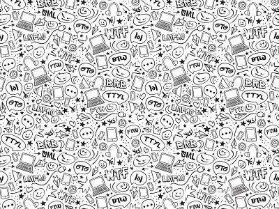 Anti-cyberbullying Pattern anti cyberbullying illustration pattern