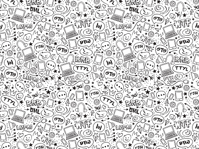 Anti-cyberbullying Pattern anti cyberbullying illustration pattern