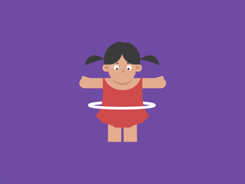 Hula hooping animation clumsy cute gif girl hoop hula hulahoop