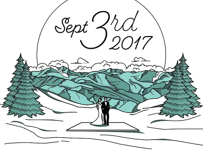 WIP Save the Date Part 1 adobe illustration illustrator save the date vector wedding