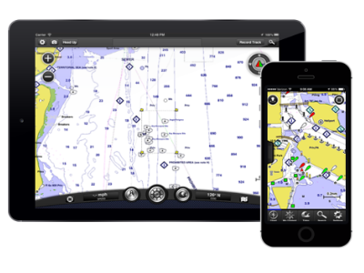 Garmin BlueChart Mobile ipad iphone ui ux