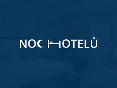 Noc Hotelů - Logotype hotel hotels logotype night noc hotelů sleep