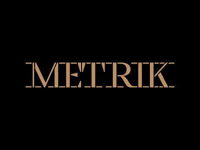 Metrik Typeface Preview custom font font serif stencil type type design typography