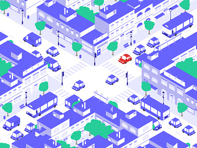 City city cityscape flatdesign illustration isometric view motionproject