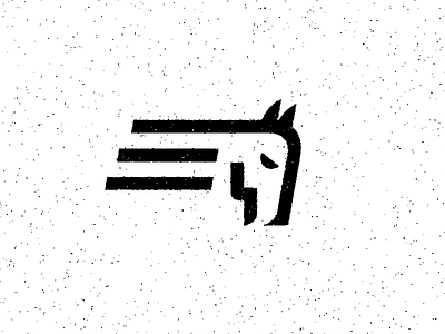 Horse Thunder brand horse logo mark quick sketch thunder