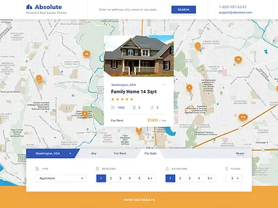 Absolute - Real Estate agency agent apartment business clean corporate estate house real realtor rent sell
