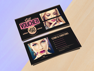 Free Fashion Gift Voucher Design Template & Mock-up PSD free gift freebie gift voucher mockup mockup psd voucher voucher design voucher mockup