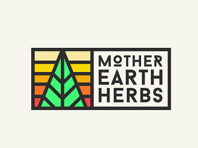 Mother Earth Herbs Identity 2 branding cannabis desert dispensary leaf logo marijuana new mexico sun weed