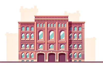 House from Saint-Petersburg building city house illustration saint petersburg