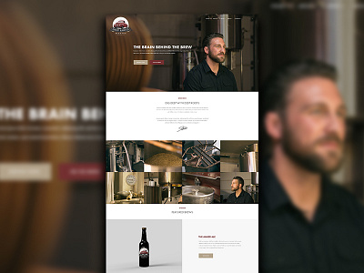 Deep Roots Brewing Homepage branding brewing identity web