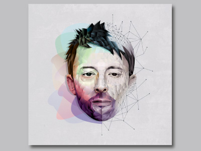 Thom Yorke adobeillustrator design idolproject illustration mixpoly modern