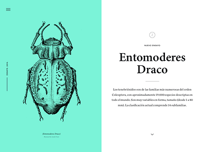 Science blog. biology chronicle grid guides illustration layout minion pro science typography ui ux