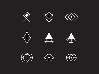 Starbeard - Runes 02 app branding design flat graphic design icon illustration logo shapes stars ui vector