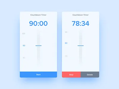Countdown Timer app countdown dailyui interface mobile timer ui ux