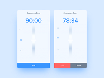 Countdown Timer app countdown dailyui interface mobile timer ui ux
