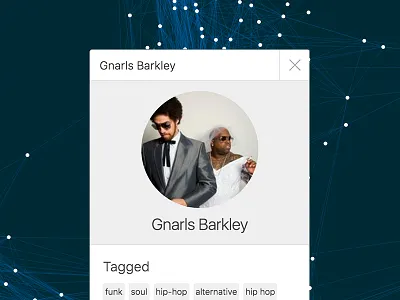 Graph Network UI clean gnarls barkley ui white