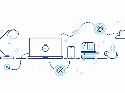 Optimizing The Internet of Things automate illustration internet of things network optimize