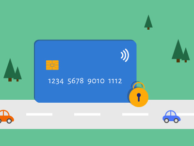Whizwallet Facebook Banner banner creditcard flatdesign illustration whizwallet