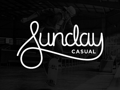 Sunday Casual branding brush scripts calligraphy custom type denver font hand drawn identity lettering logotype sunday typography