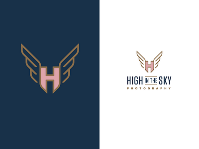 High In The Sky aerial branding drone logo photography sky wings