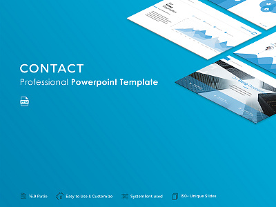 Contact Powerpoint Template business corporate creative modern popular portfolio powerpoint pptx presentation professional slide template