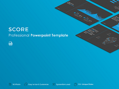 Score Powerpoint Template business corporate creative modern popular portfolio powerpoint pptx presentation professional slide template