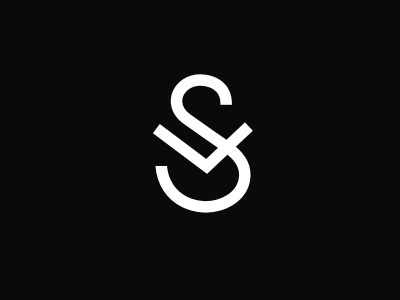 SV monogramm design lettering logo mark monogram sb sbdesign sv symbol type