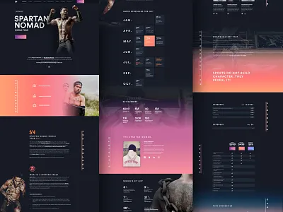 Spartan Nomad black dark fitness gradient me nomad spartan sport ui ux