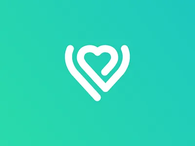 V Heart branding design heart icon identity logo logotype mark pets symbol v veterinary